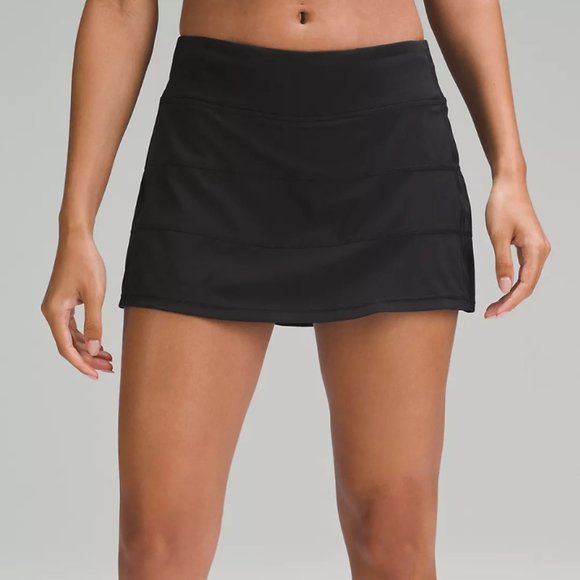 lululemon athletica Dresses & Skirts - Lululemon Pace Rival Mid-Rise Black Skirt